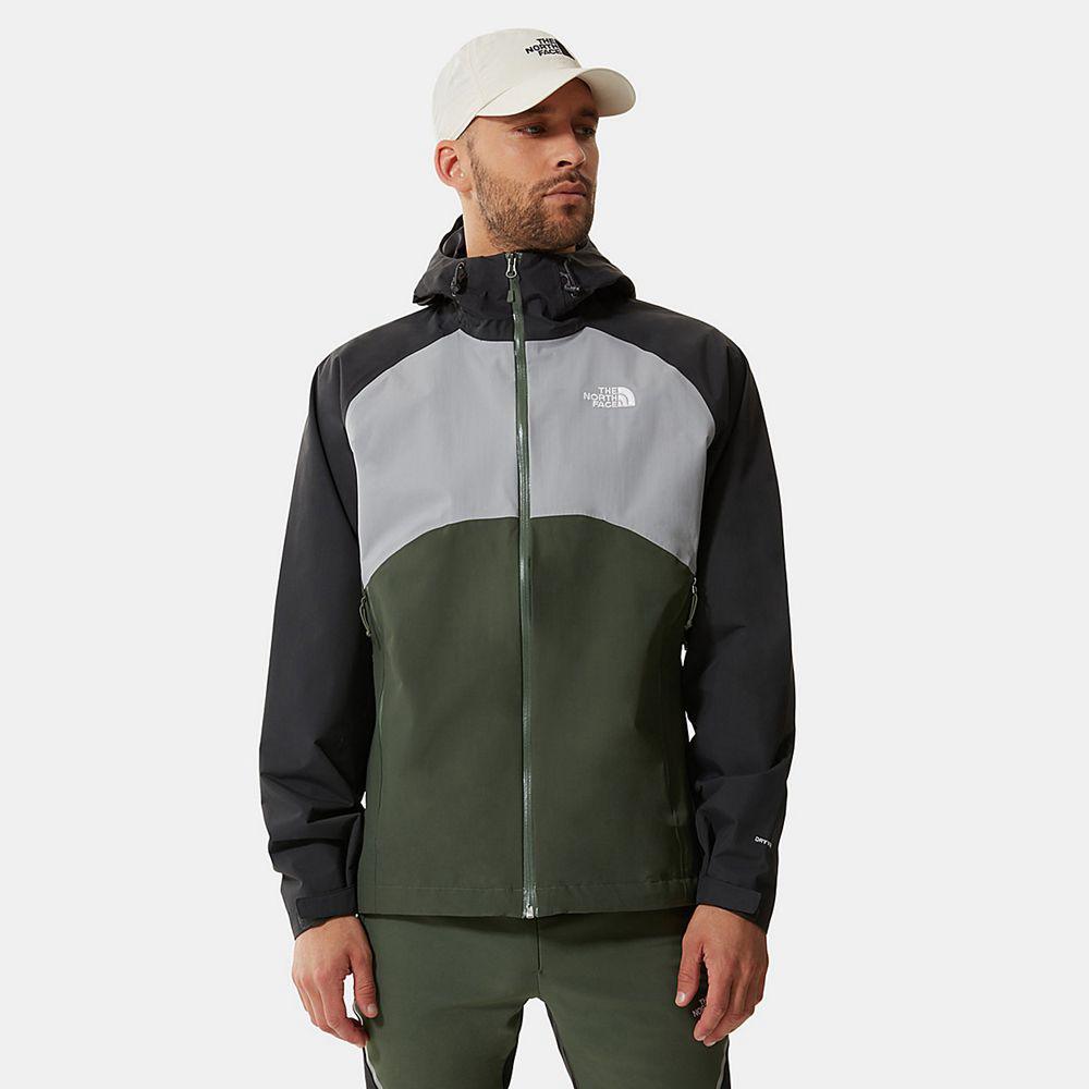 The North Face Stratos Ανδρικα Μπουφάν Με Κουκούλα - Γκρι (UCQH60351)